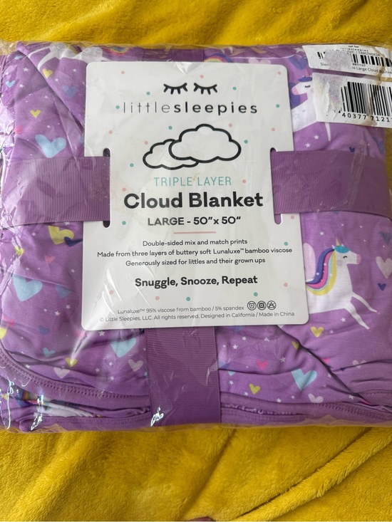 Little Sleepies Other - Little Sleepies Purple Cloud Triple-Layer Blanket